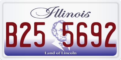 IL license plate B255692