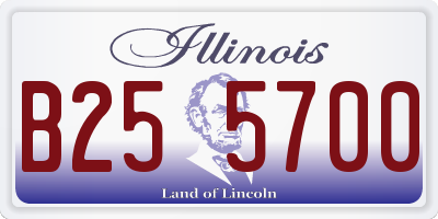 IL license plate B255700