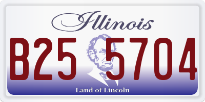 IL license plate B255704