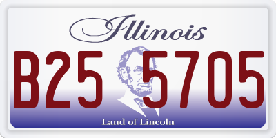 IL license plate B255705