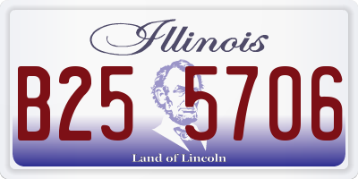 IL license plate B255706