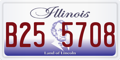 IL license plate B255708