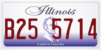 IL license plate B255714