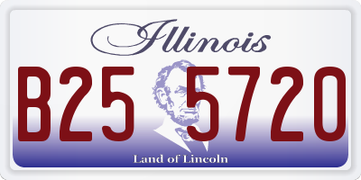 IL license plate B255720
