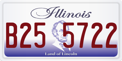 IL license plate B255722