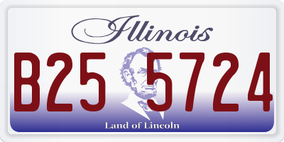 IL license plate B255724