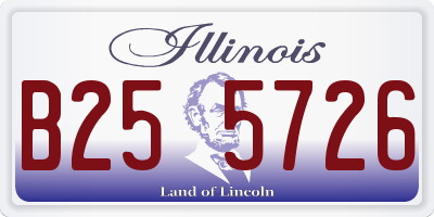 IL license plate B255726