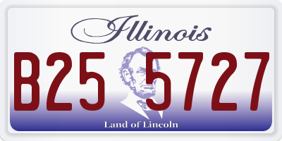 IL license plate B255727