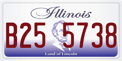 IL license plate B255738