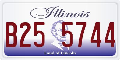 IL license plate B255744