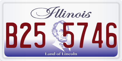 IL license plate B255746
