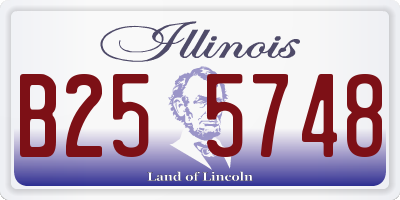 IL license plate B255748