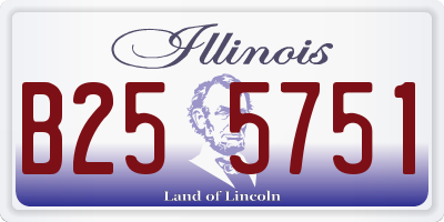 IL license plate B255751