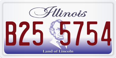 IL license plate B255754