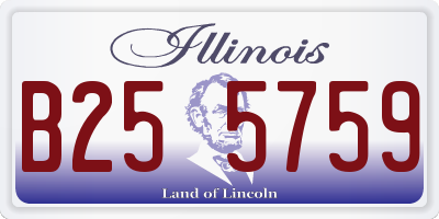 IL license plate B255759