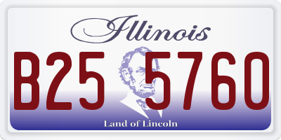IL license plate B255760