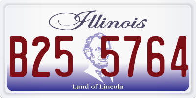 IL license plate B255764