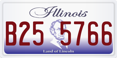 IL license plate B255766