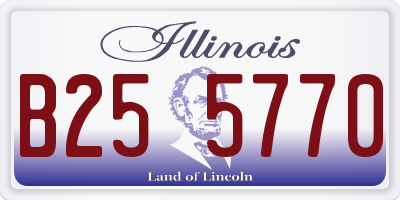 IL license plate B255770