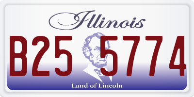IL license plate B255774