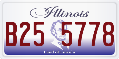 IL license plate B255778