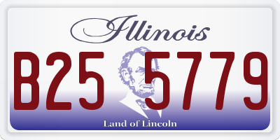 IL license plate B255779