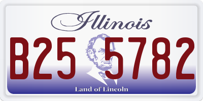 IL license plate B255782