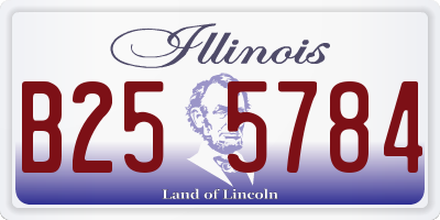 IL license plate B255784