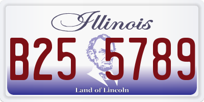 IL license plate B255789