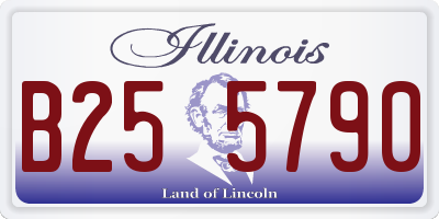 IL license plate B255790