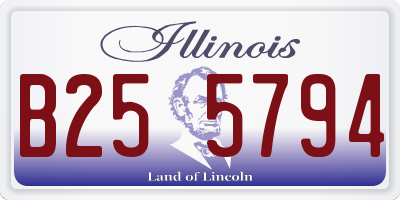 IL license plate B255794