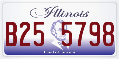 IL license plate B255798