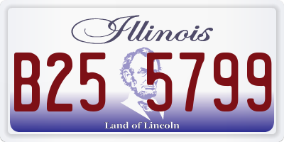 IL license plate B255799