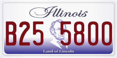 IL license plate B255800