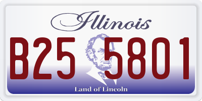 IL license plate B255801