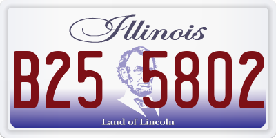 IL license plate B255802