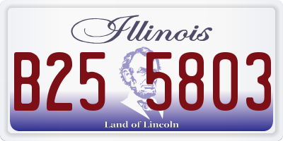 IL license plate B255803