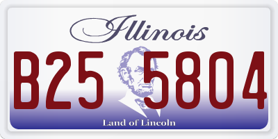 IL license plate B255804