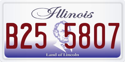 IL license plate B255807