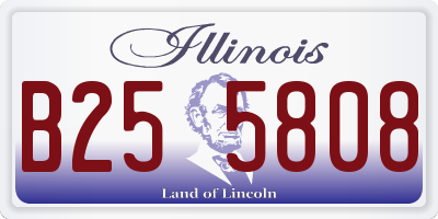 IL license plate B255808