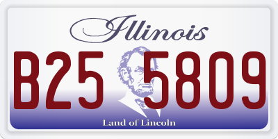 IL license plate B255809