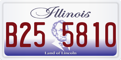 IL license plate B255810