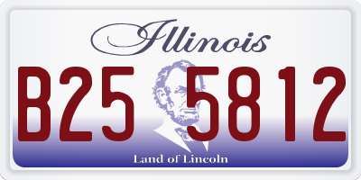 IL license plate B255812