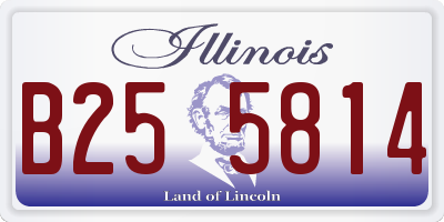 IL license plate B255814