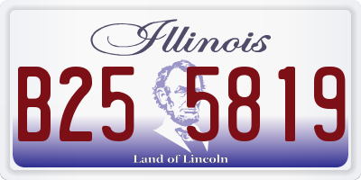 IL license plate B255819