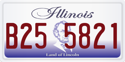 IL license plate B255821