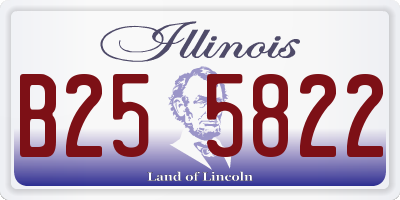 IL license plate B255822