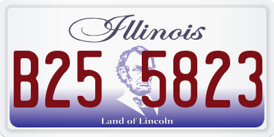 IL license plate B255823