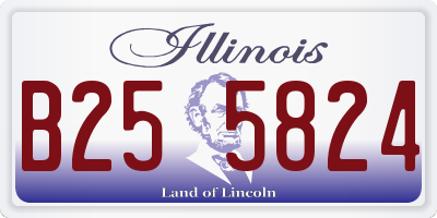 IL license plate B255824