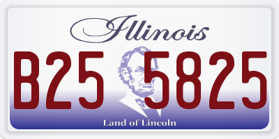 IL license plate B255825